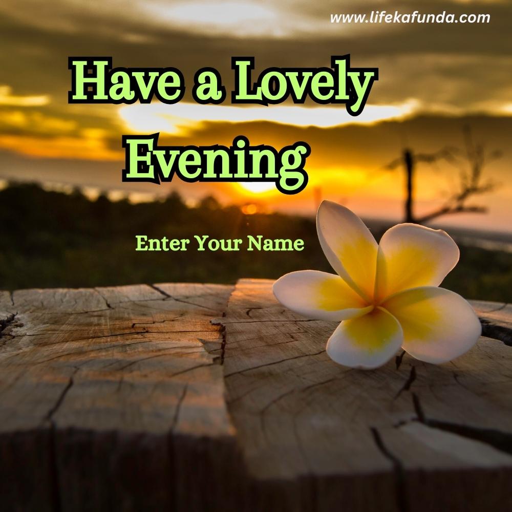 Good Evening Wishes Card for Friend