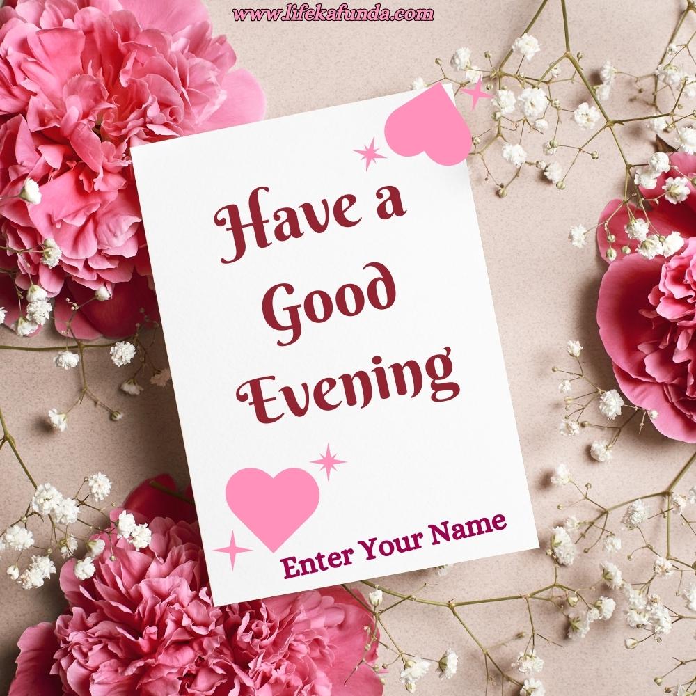 Good Evening Wishes card