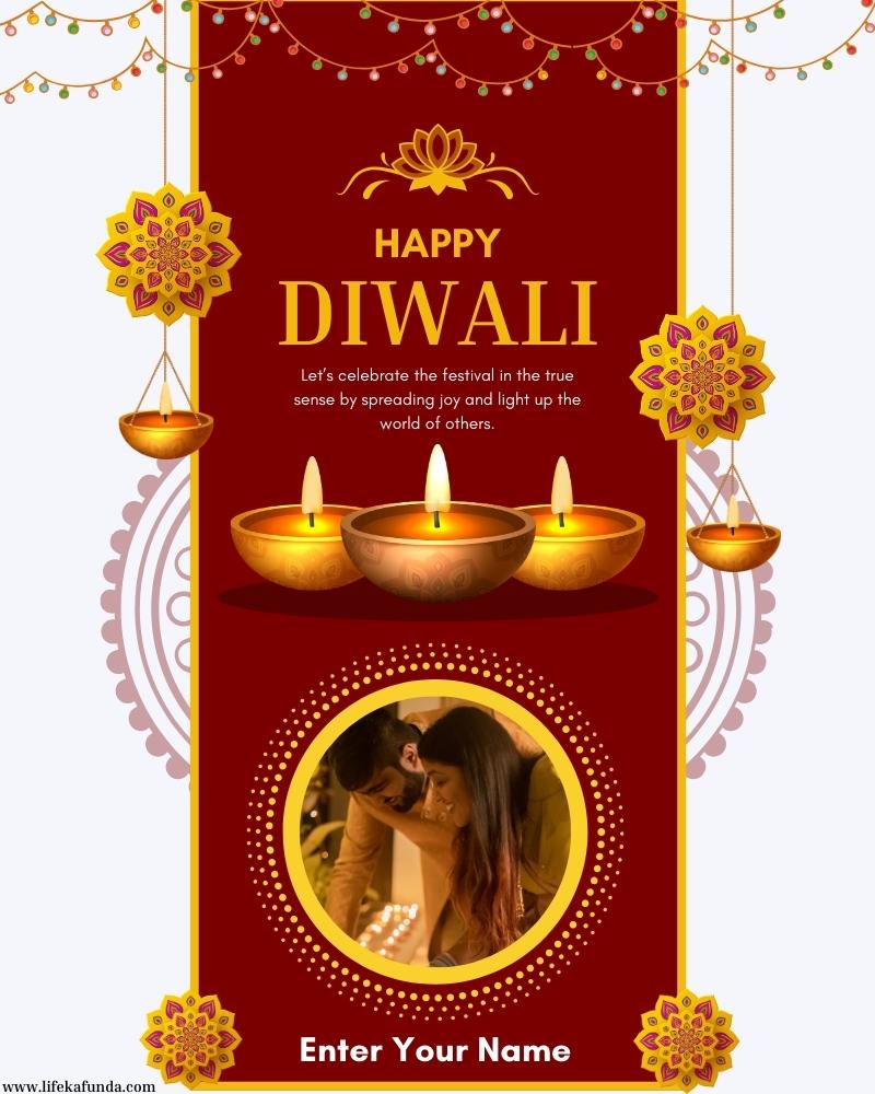 Free Download Happy Diwali with Name and Photo