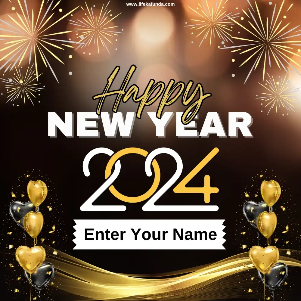 Happy New Year 2024 wishes card