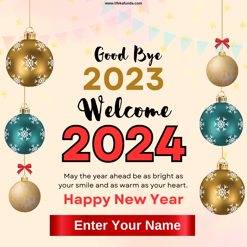 Happy New Year 2024 wishes card