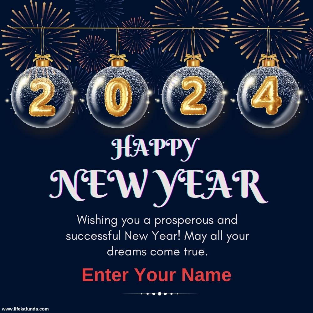Happy New Year 2024 Card Maker