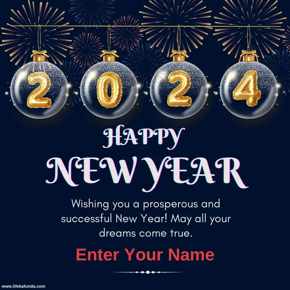 Happy New Year 2024 Card Maker