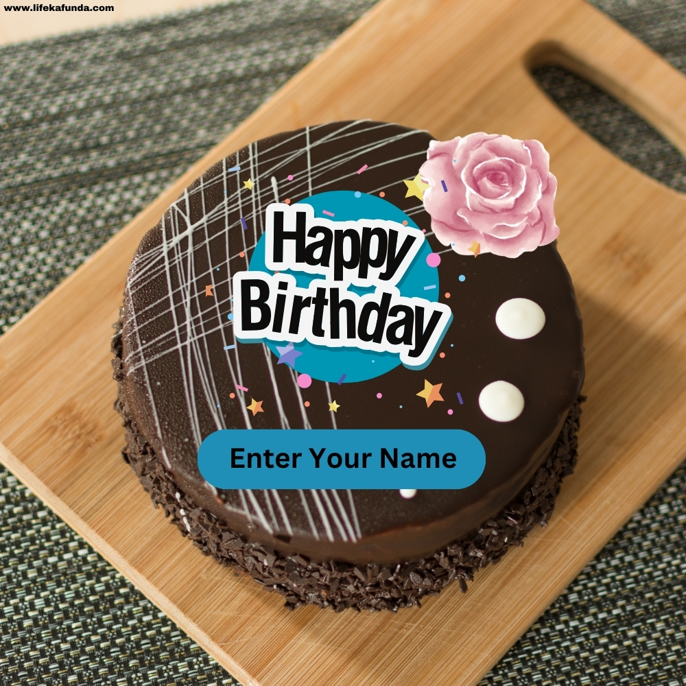 Birthday wishing card with cake