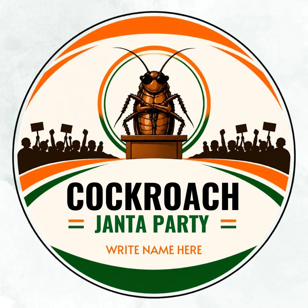 Trending Cockroach Janta Party Customized DP for Social Media 