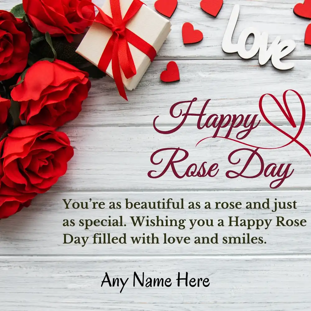 2025 Rose Day Wishes Card with Quotes Download