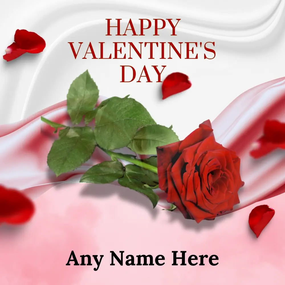 Custom Happy Valentine's Day Greeting Card