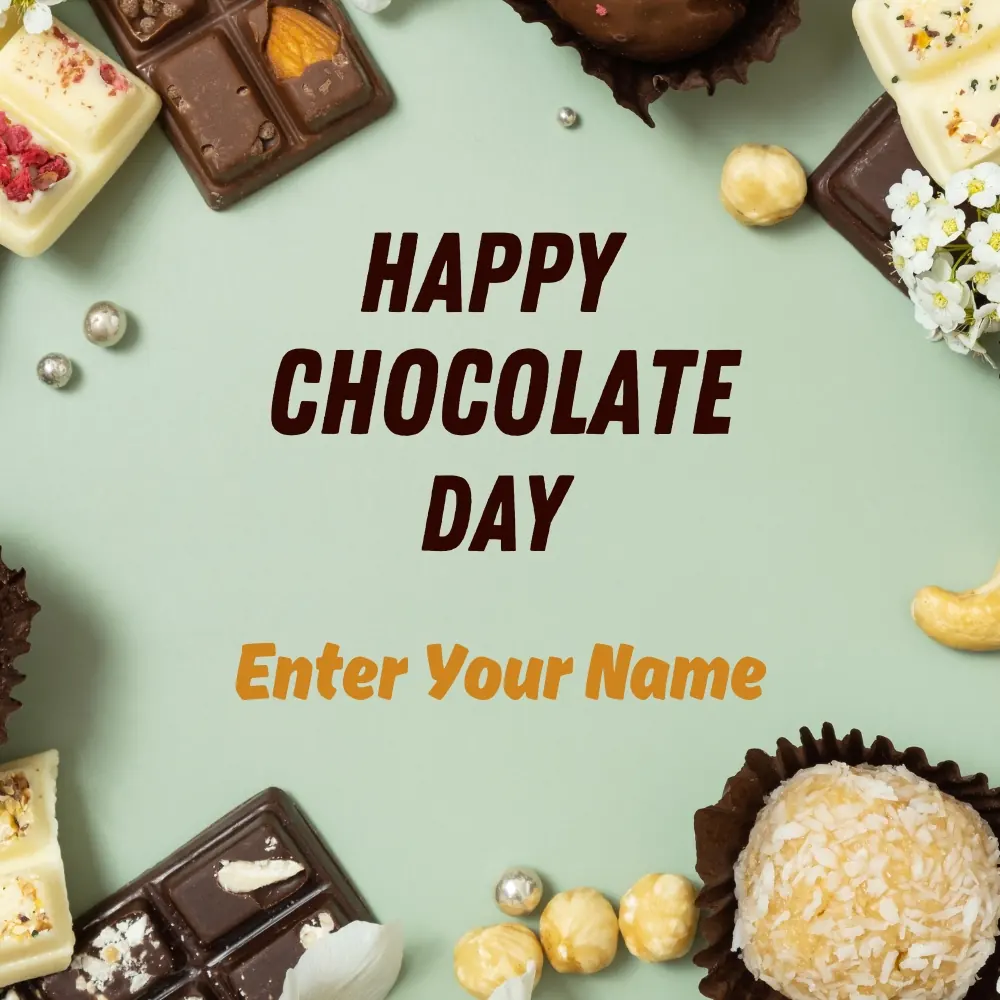 Latest Happy Chocolate Day Wishes Card