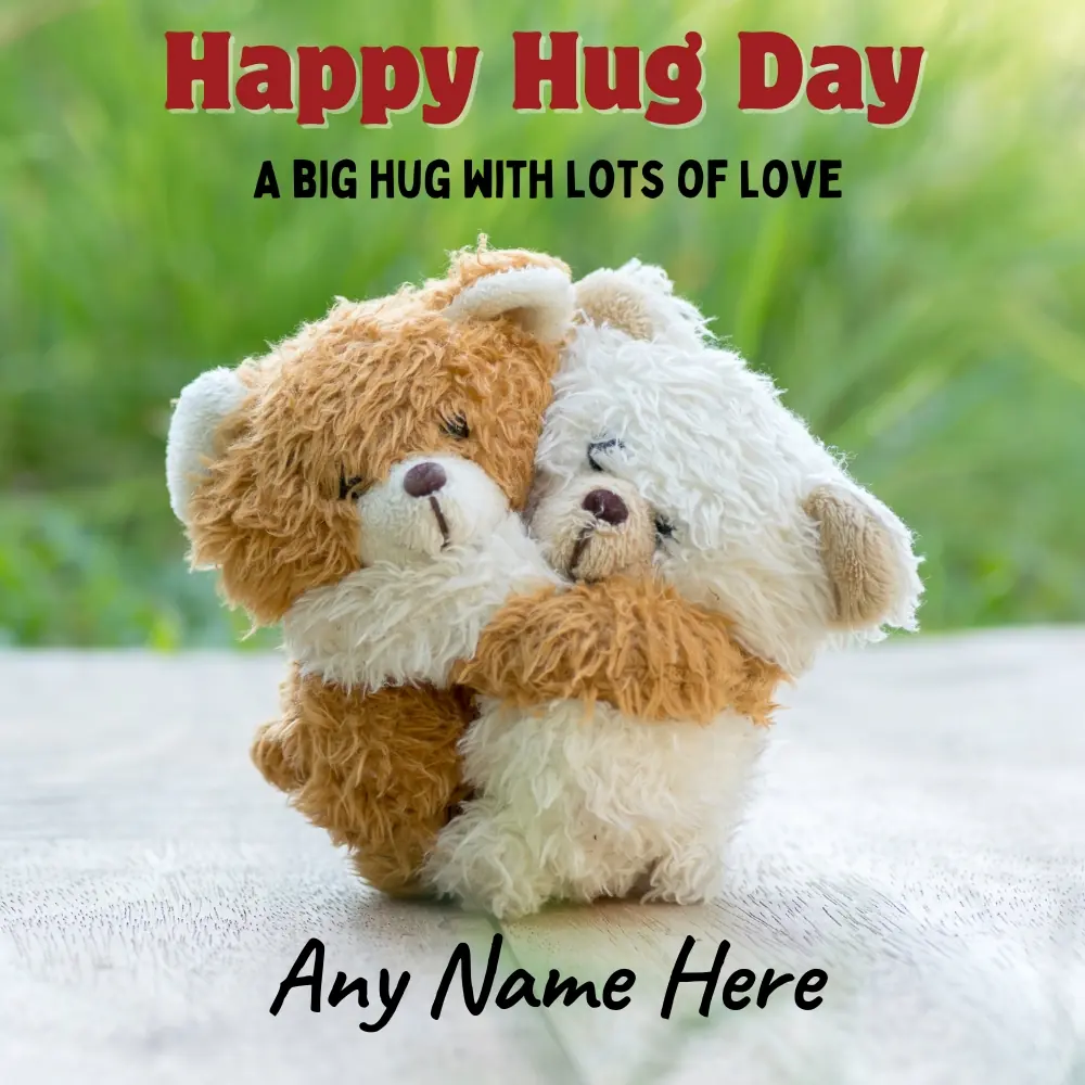 Best Happy Hug Day Greeting Card with Quotes