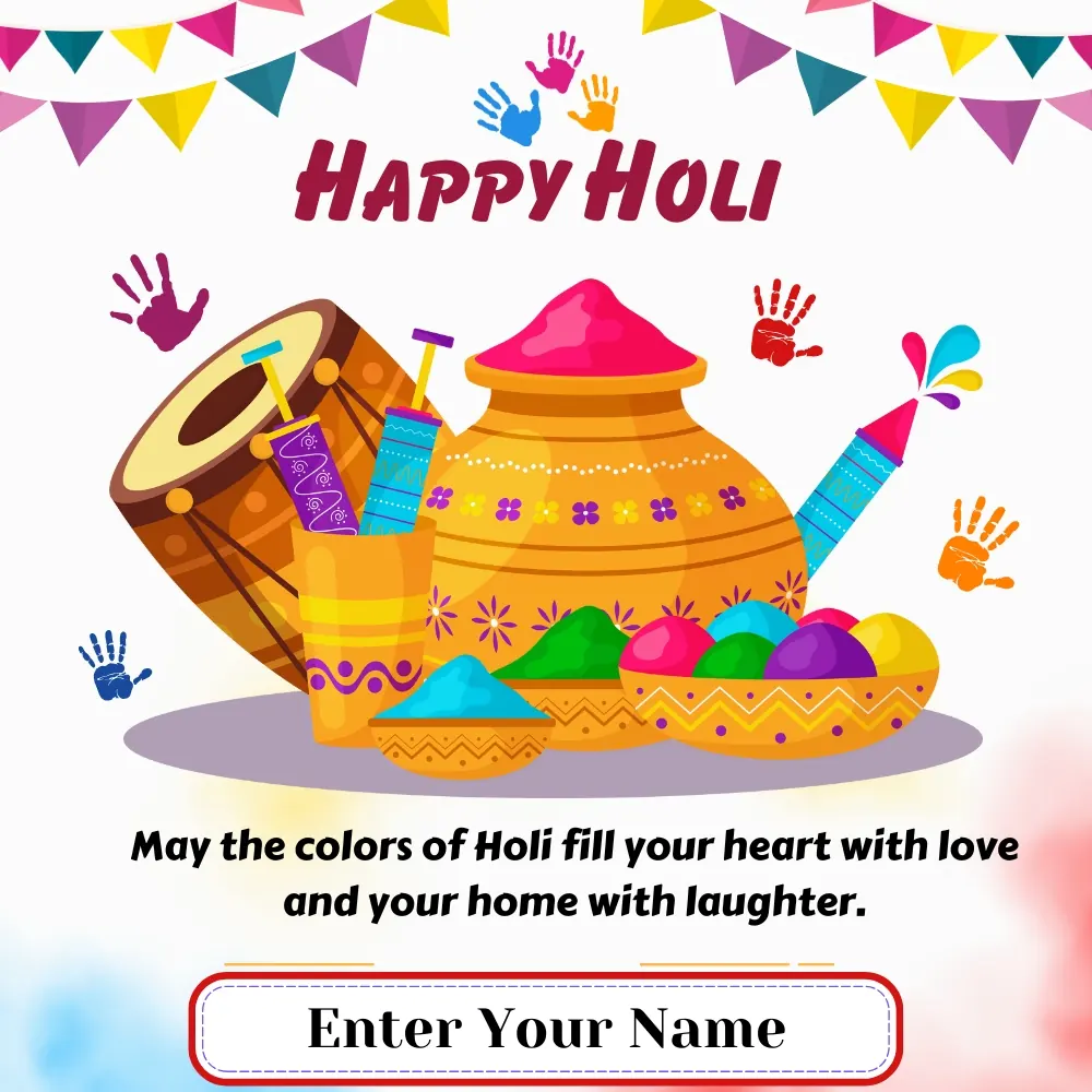 Best Online Happy Holi Card with Quotes