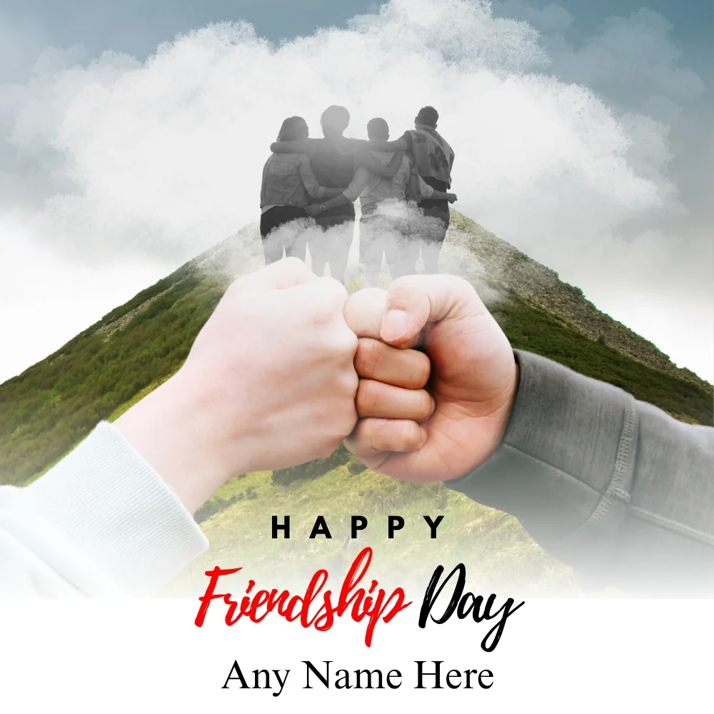 Easily Download Happy Friendship Day Card with Name Edit