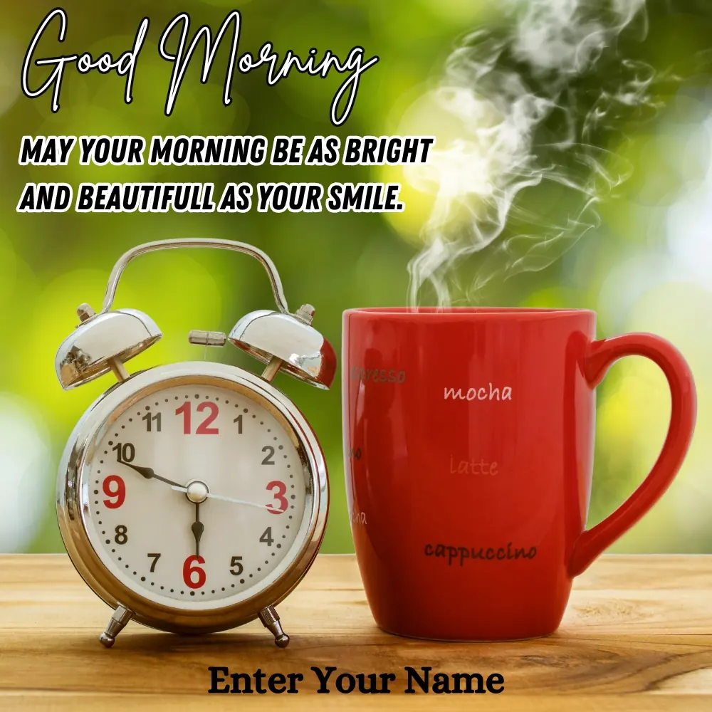 Latest Good Morning ECard with Your Name Edit