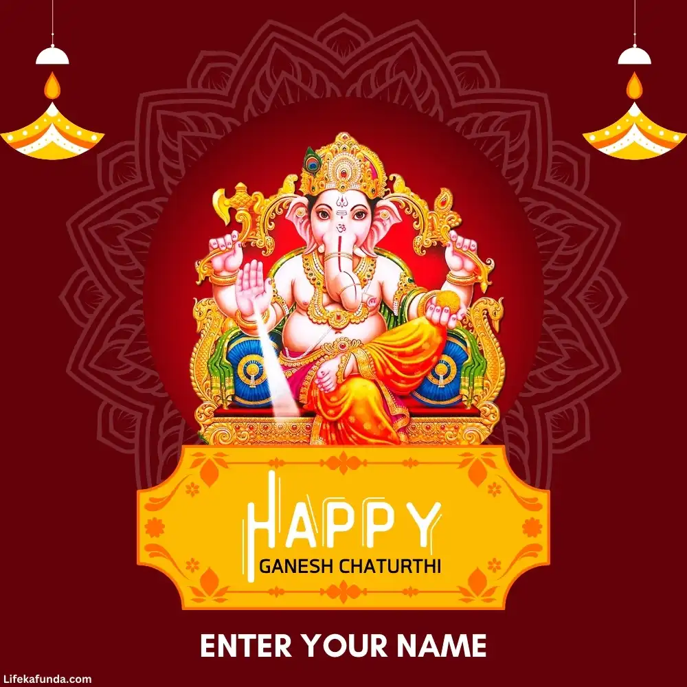 Ganesh Chaturthi Wishes Card 2024