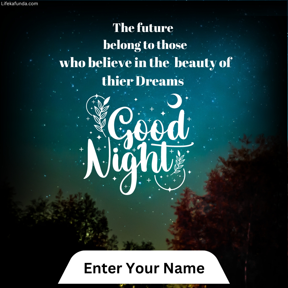 Good Night wishes with Name