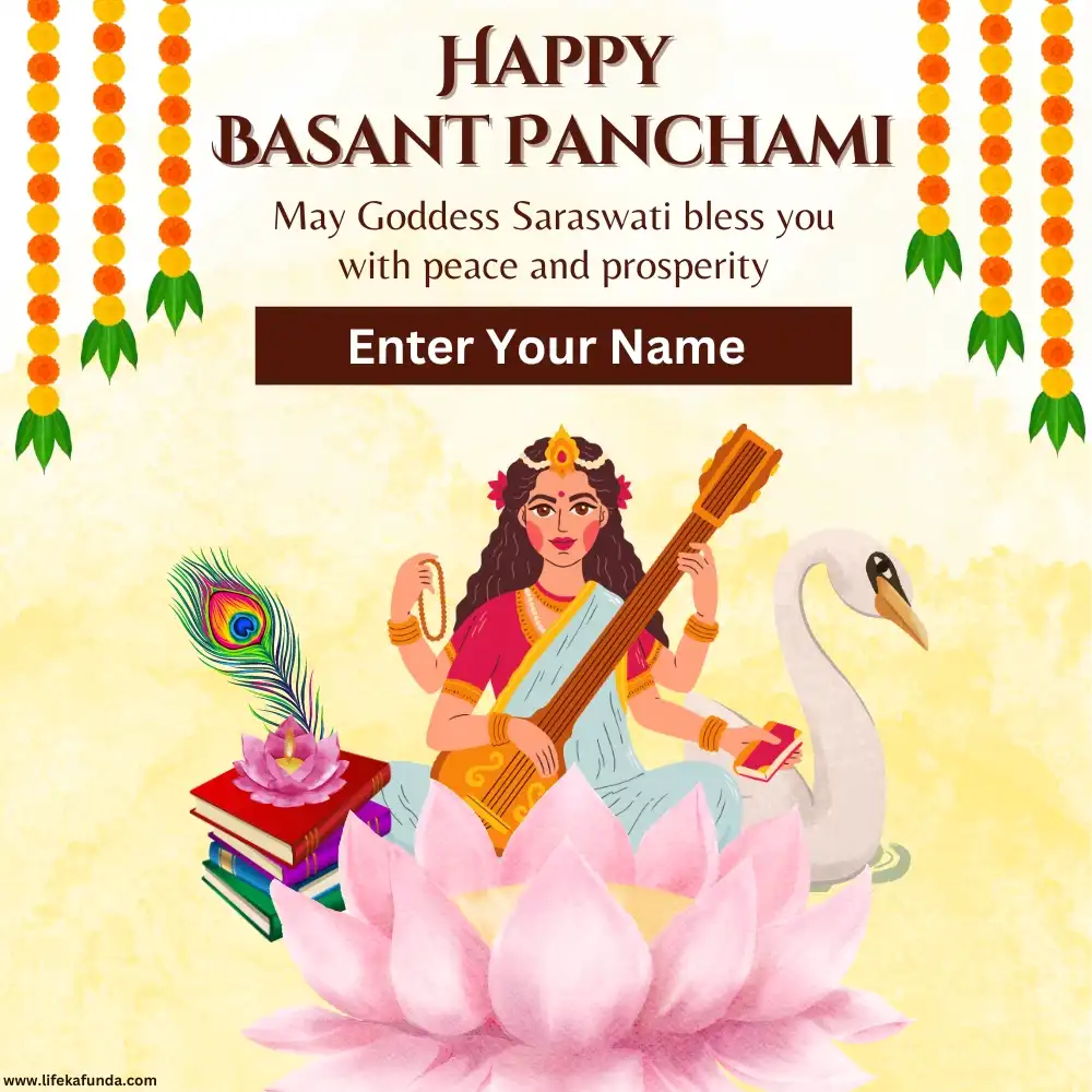 Happy Basant Panchami Wishes Card