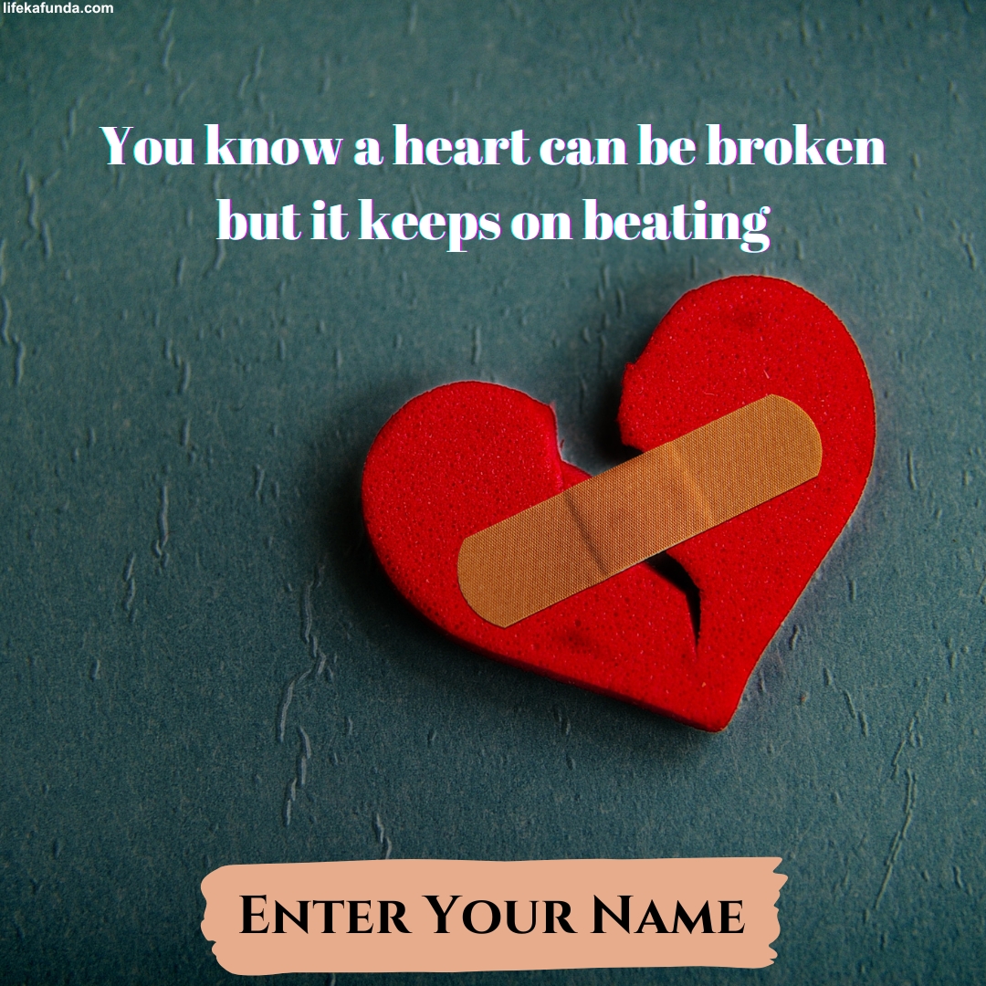 Heartbroken sad Quotes card 2024