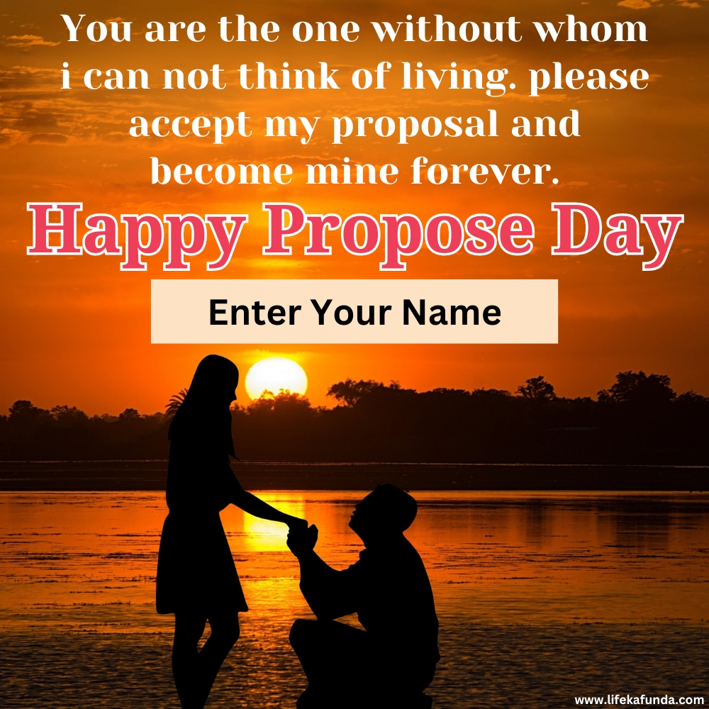 Name Personalized Propose Day Wishes Card