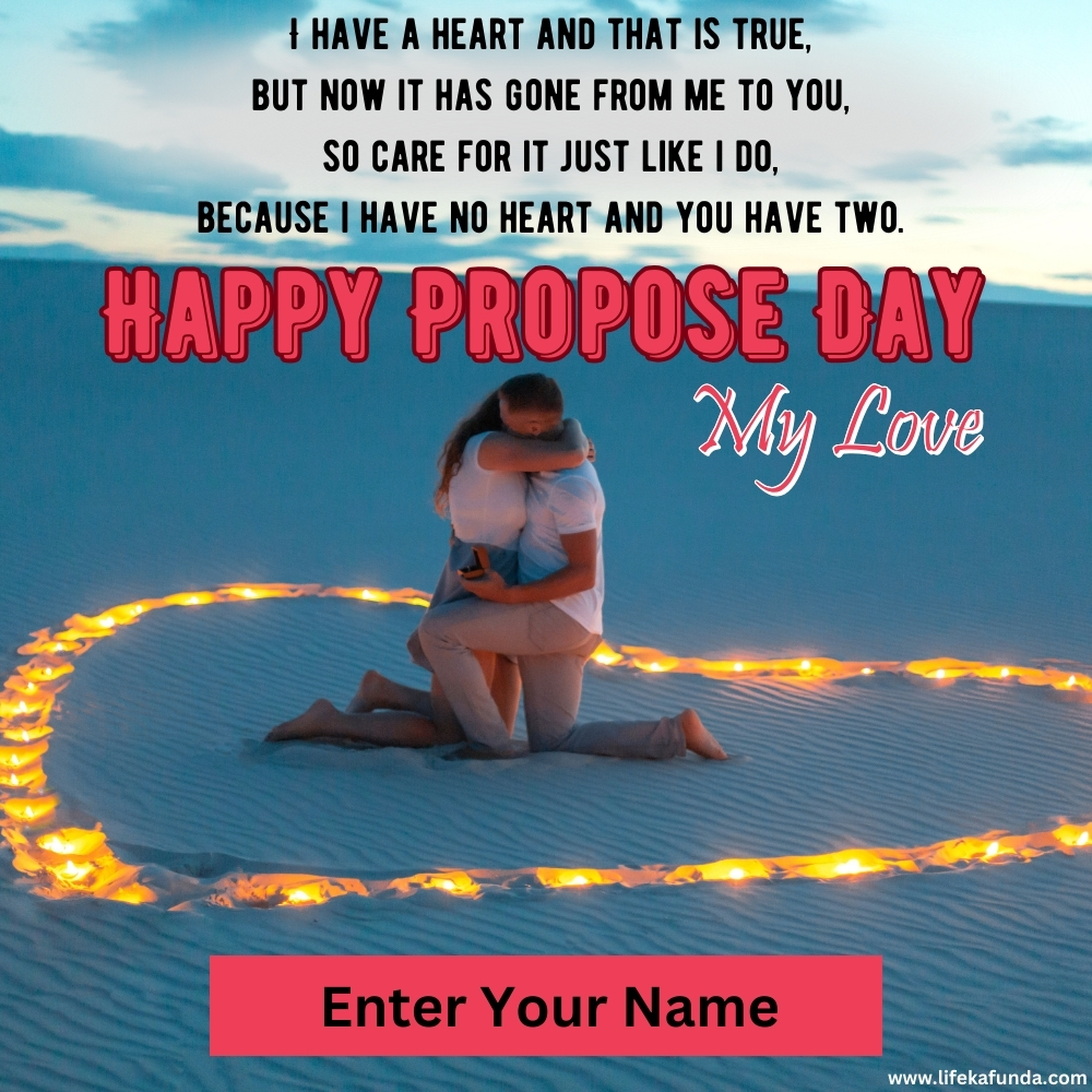 Propose Day Wishes Card for Love