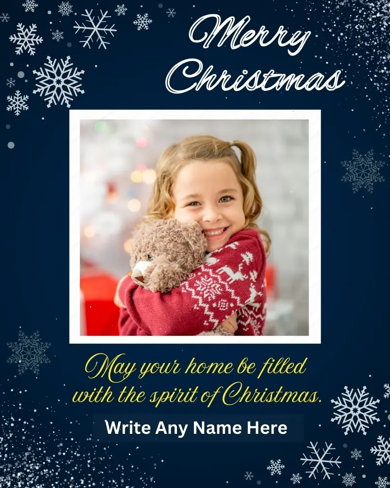 Merry Christmas editable Card Template